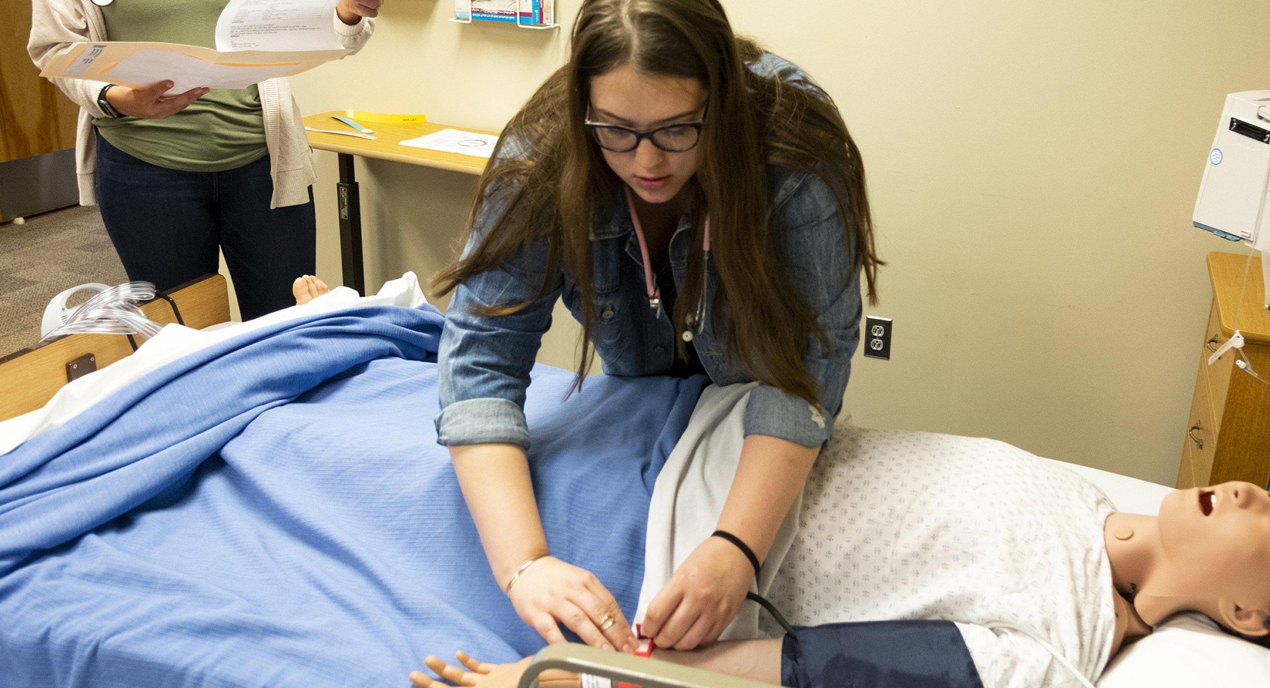 Nursing simulation lab at Utica College